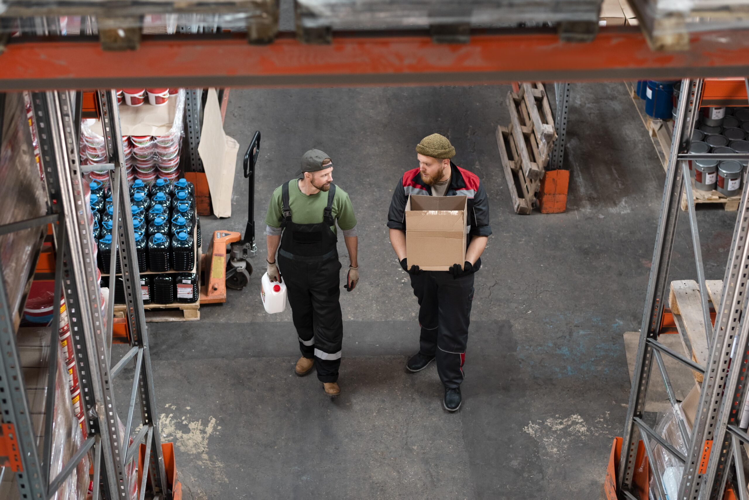 people working together warehouse scaled
