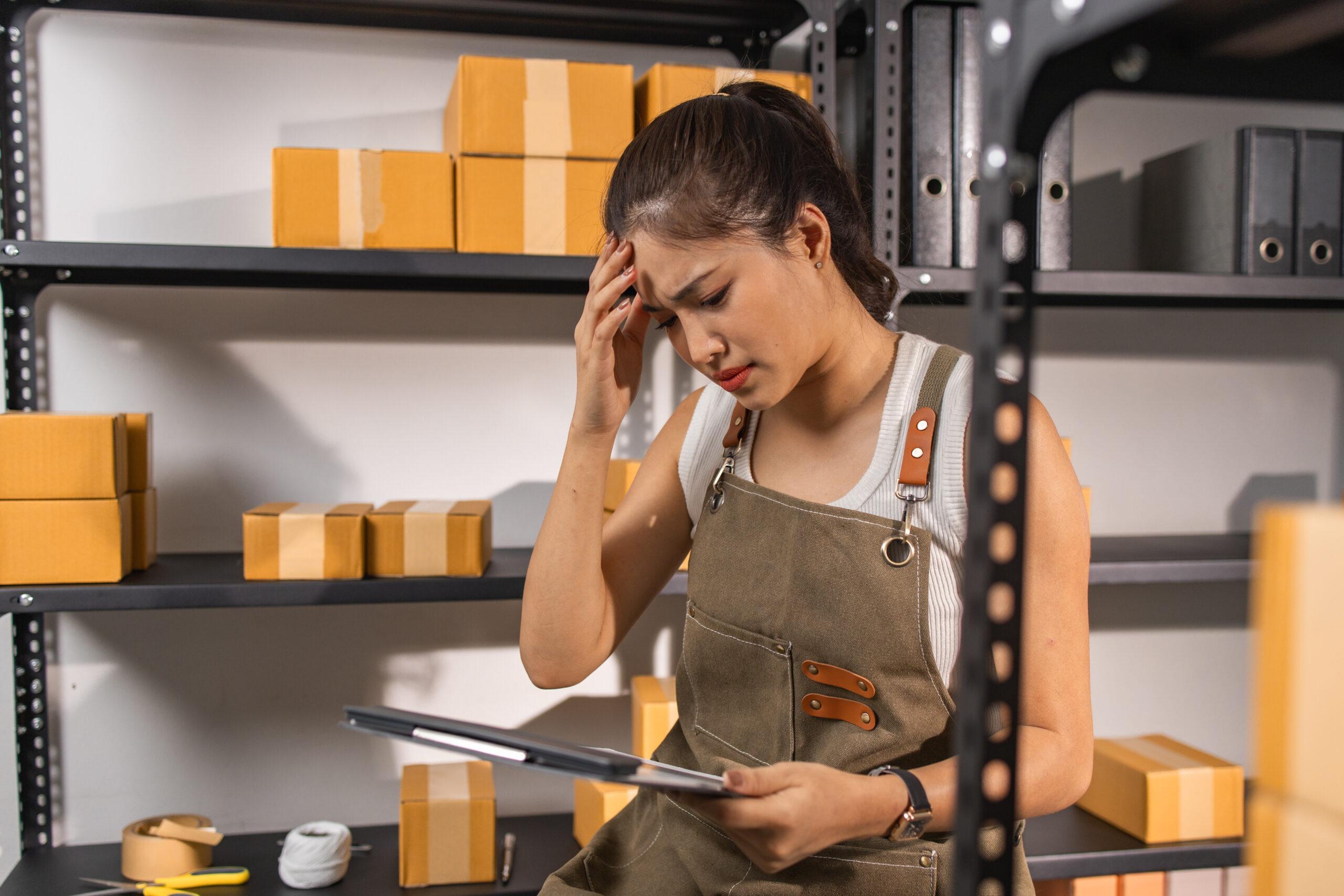 Disconnected inventory systems creating delays and manual checks in a warehouse