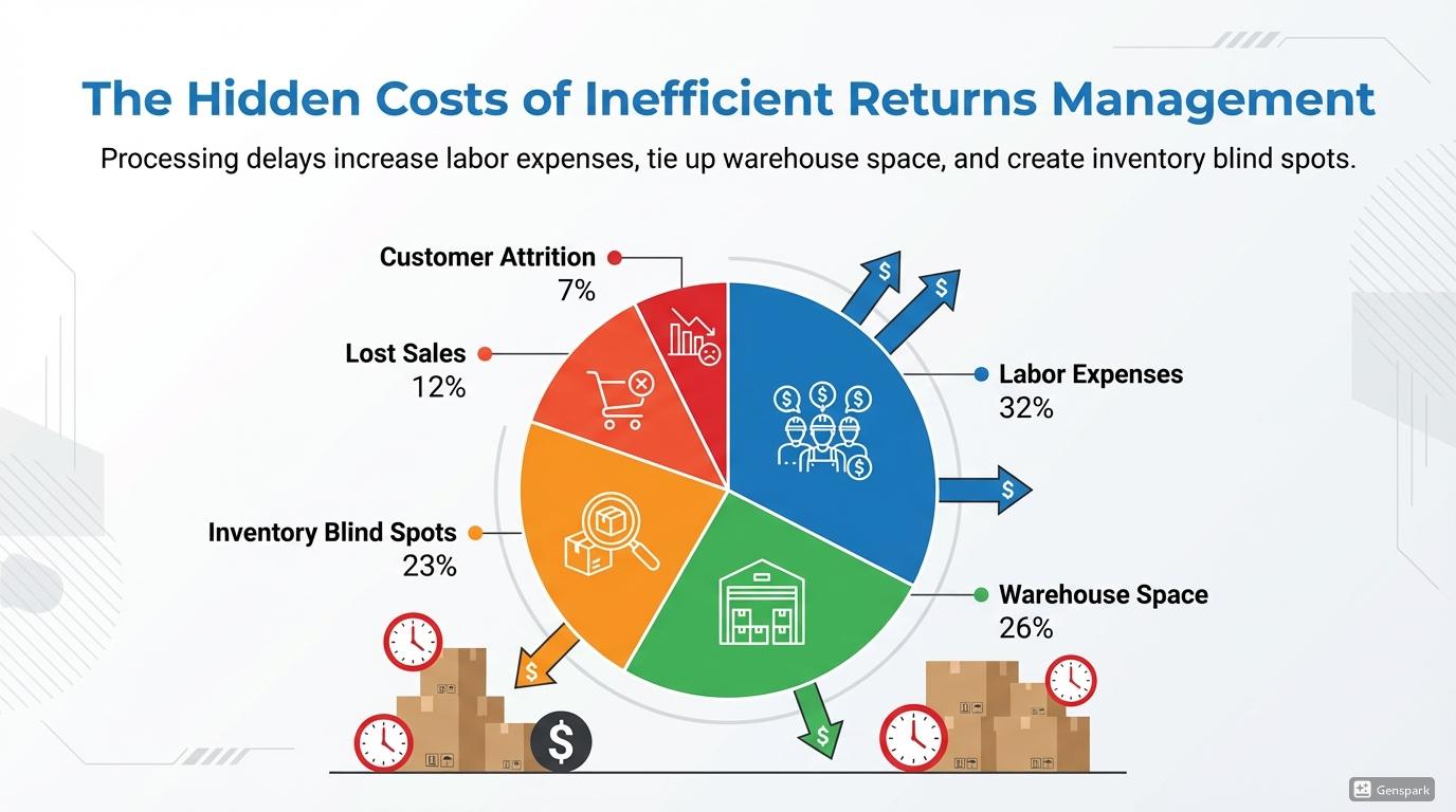 Returns and logistics cost breakdown